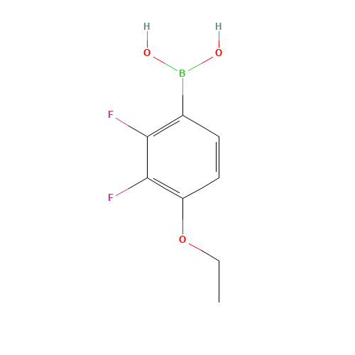 2,3-Difluoro-4-ethoxybenzeneboronic acid (CAS: 212386-71-5) - Chemical Structure and Molecular Formula 