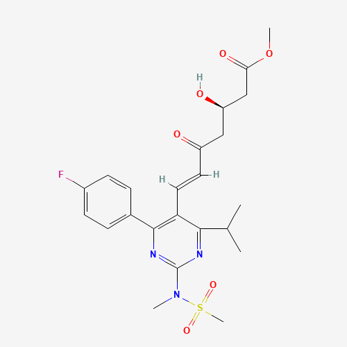 Methyl(+)-(3-R)-7-[4-(4-Fluorophenyl)-6-isopropyl-2-(N-methyl-N-methanesulfonylamino) pyrimidin-5-yl]-3-hydroxy-5-oxo-6(E)-heptenoate (CAS: 147118-39-6) - Related Chemical Product