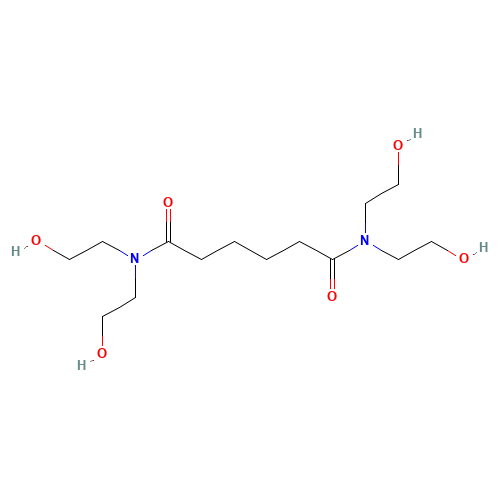 N,N,N',N'-Tetrakis(2-hydroxyethyl)adipamide (CAS: 6334-25-4) - Chemical Structure and Molecular Formula 
