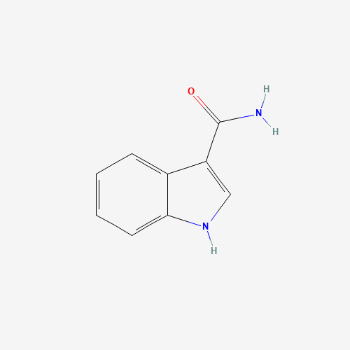 1H-Indole-3-carboxamide(9CI) (CAS: 1670-85-5) - Chemical Structure and Molecular Formula 