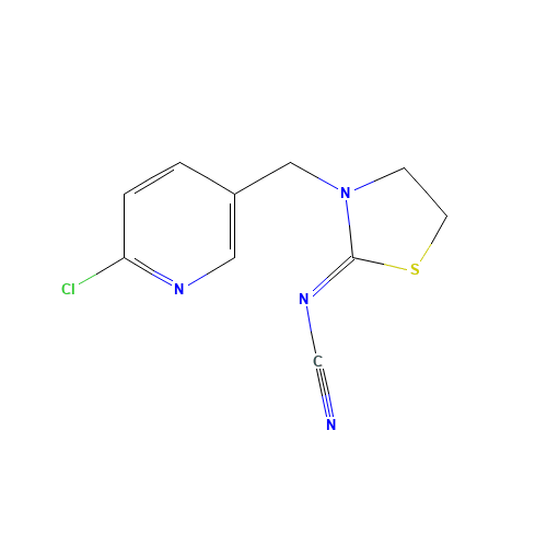 (3-((6-Chloro-3-pyridinyl)methyl)-2-thiazolidinylidene)cyanamide (CAS: 111988-49-9) - Related Chemical Product
