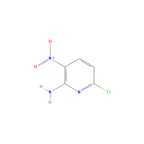 2-AMINO-6-CHLORO-3-NITROPYRIDINE (CAS: 136901-10-5) - Chemical Structure and Molecular Formula 
