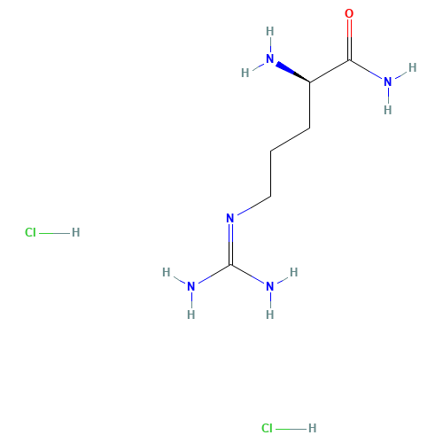 D-Arginine amide dihydrochloride (CAS: 203308-91-2) - Chemical Structure and Molecular Formula 
