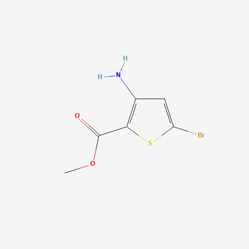 methyl 3-amino-5-bromothiophene-2-carboxylate chemical structure methyl 3-amino-5-bromothiophene-2-carboxylate (CAS: 107818-55-3) - Chemical Structure and Molecular Formula