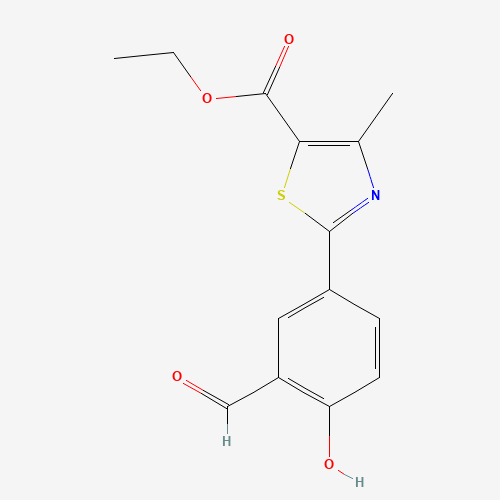 ethyl 2-(3-formyl-4-hydroxyphenyl)-4-methyl thiazole-5-carboxylate (CAS: 161798-01-2) - Related Chemical Product