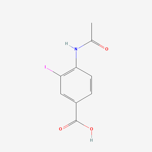 4-acetamido-3-iodobenzoic acid (CAS: 190071-24-0) - Chemical Structure and Molecular Formula 