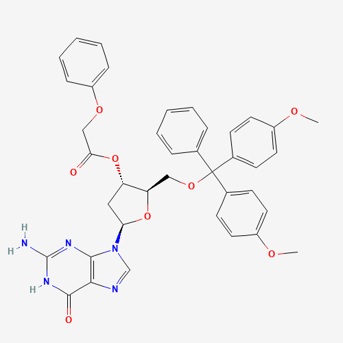 5'-O-(4,4'-DIMETHOXYTRITYL)-N2-PHENOXYACETYL-2'-DEOXYGUANOSINE (CAS: 115388-95-9) - Related Chemical Product