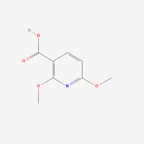 2,6-Dimethoxypyridine-3-carboxylic acid (CAS: 16727-43-8) - Chemical Structure and Molecular Formula 