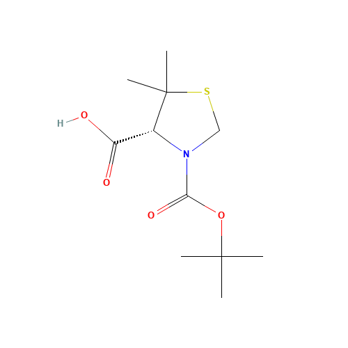 BOC-(R)-5,5-DIMETHYLTHIAZOLIDINE-4-CARBOXYLIC ACID (CAS: 117918-23-7) - Related Chemical Product