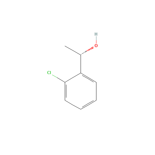 (S)-1-(2-CHLOROPHENYL)ETHANOL (CAS: 131864-71-6) - Chemical Structure and Molecular Formula 