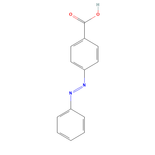 Benzoic acid,4-(phenylazo)-,(E)- (CAS: 37790-20-8) - Chemical Structure and Molecular Formula 