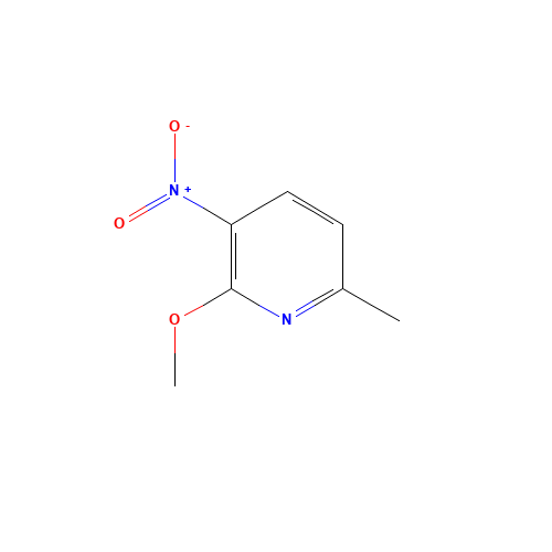2-METHOXY-3-NITRO-6-PICOLINE (CAS: 112163-03-8) - Chemical Structure and Molecular Formula 
