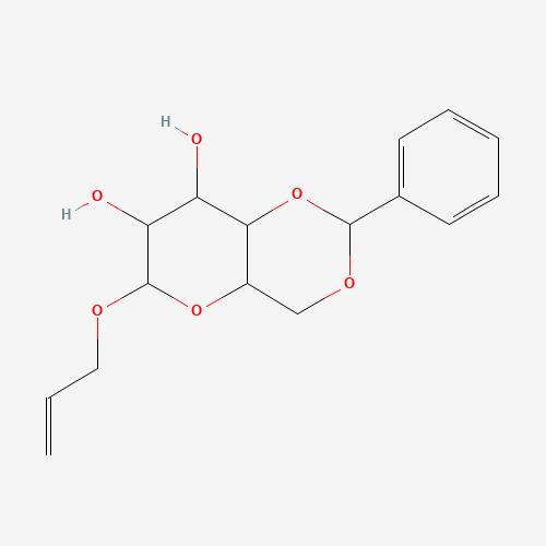 Allyl 4,6-O-benzylidene-alpha-D-glucopyranoside (CAS: 20746-64-9) - Chemical Structure and Molecular Formula 