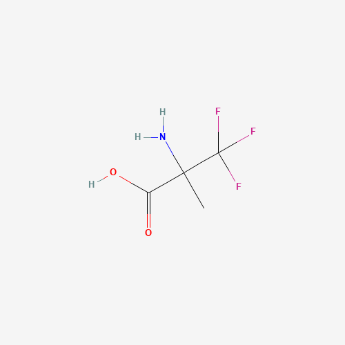 2-AMINO-3,3,3-TRIFLUORO-2-METHYLPROPANOIC ACID (CAS: 102210-02-6) - Chemical Structure and Molecular Formula 