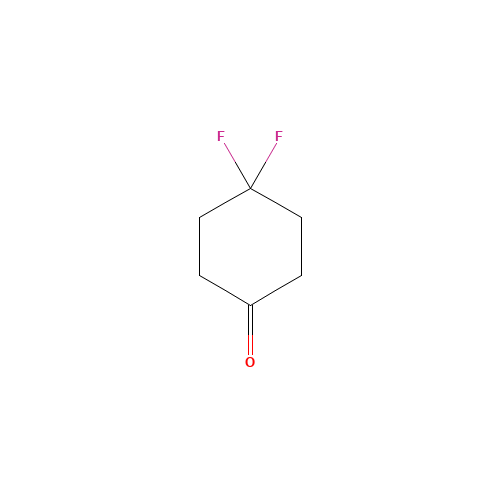 4,4-DIFLUOROCYCLOHEXANONE (CAS: 22515-18-0) - Chemical Structure and Molecular Formula 