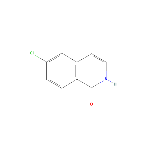 6-chloroisoquinolin-1(2H)-one (CAS: 131002-09-0) - Chemical Structure and Molecular Formula 