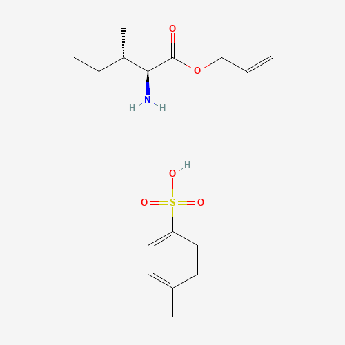 L-Isoleucine allyl ester p-toluenesulfonate salt (CAS: 88224-05-9) - Chemical Structure and Molecular Formula 