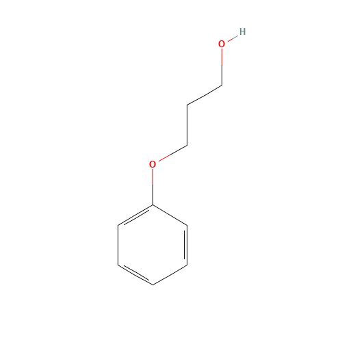 3-Phenoxy-1-propanol (CAS: 6180-61-6) - Chemical Structure and Molecular Formula 