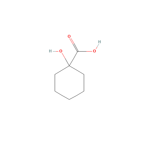 1-HYDROXY-CYCLOHEXANECARBOXYLIC ACID (CAS: 1123-28-0) - Chemical Structure and Molecular Formula 