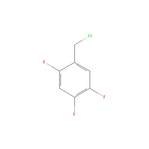 2,4,5-TRIFLUOROBENZYL CHLORIDE (CAS: 243139-71-1) - Chemical Structure and Molecular Formula 