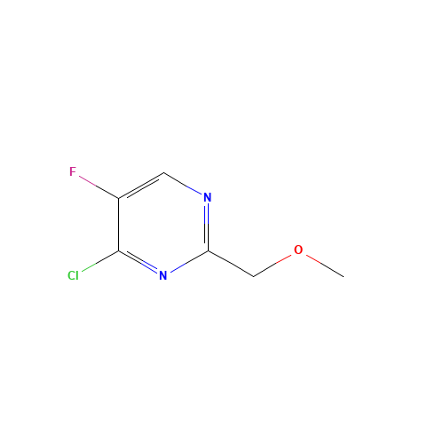 4-Chloro-5-fluoro-2-methoxymethyl-pyrimidine (CAS: 1046788-84-4) - Chemical Structure and Molecular Formula 
