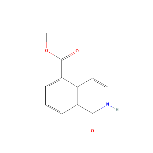 methyl 1-oxo-1,2-dihydroisoquinoline-5-carboxylate (CAS: 91137-50-7) - Chemical Structure and Molecular Formula 