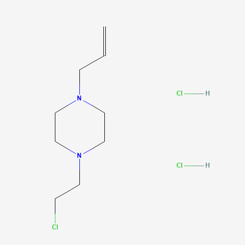 1-ALLYL-4-(2-CHLORO-ETHYL)-PIPERAZINE 2 HCL (CAS: 112952-20-2) - Chemical Structure and Molecular Formula 