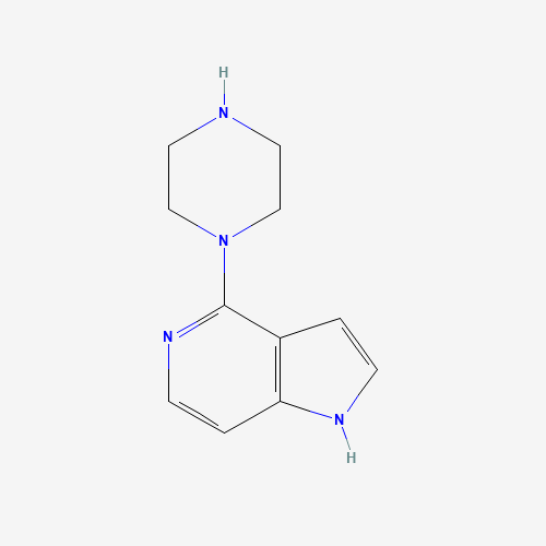 4-(piperazin-1-yl)-1H-pyrrolo[3,2-c]pyridine (CAS: 214045-67-7) - Chemical Structure and Molecular Formula 