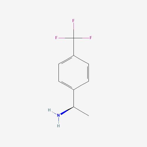 (R)-1-[4-(Trifluoromethyl)phenyl]ethylamine (CAS: 578027-35-7) - Chemical Structure and Molecular Formula 