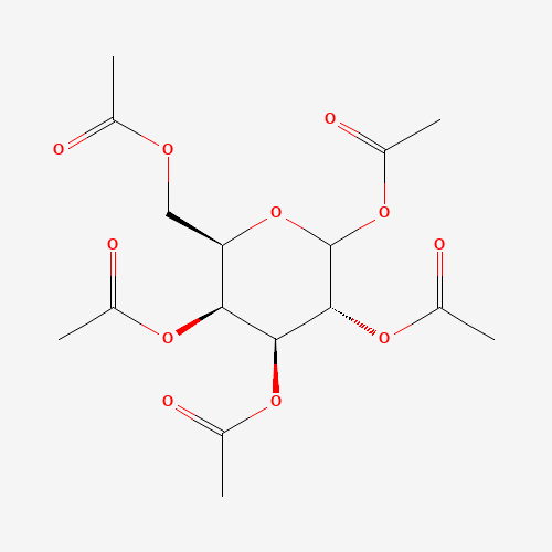 D-Galactopyranose pentaacetate (CAS: 25878-60-8) - Chemical Structure and Molecular Formula 