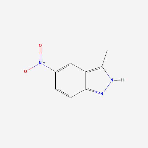 3-METHYL-5-NITRO-1H-INDAZOLE (CAS: 40621-84-9) - Chemical Structure and Molecular Formula 