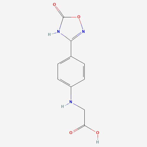 N-[4-(5-OXO-4,5-DIHYDRO-1,2,4-OXADIAZOL-3-YL)PHENYL]GLYCINE (CAS: 872728-82-0) - Chemical Structure and Molecular Formula 