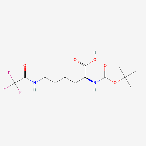 BOC-LYS(TFA)-OH (CAS: 16965-06-3) - Chemical Structure and Molecular Formula 