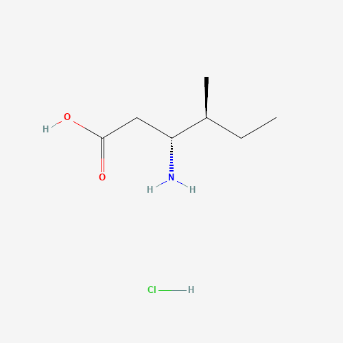 L-beta-Homoisoleucine hydrochloride (CAS: 219310-10-8) - Chemical Structure and Molecular Formula 