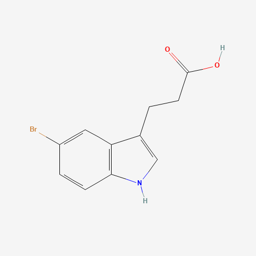 3-(5-BROMO-1H-INDOL-3-YL)-PROPIONIC ACID chemical structure 3-(5-BROMO-1H-INDOL-3-YL)-PROPIONIC ACID (CAS: 54904-23-3) - Chemical Structure and Molecular Formula