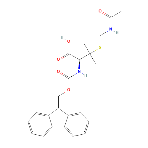 FMOC-D-PEN(ACM)-OH (CAS: 201531-77-3) - Chemical Structure and Molecular Formula 