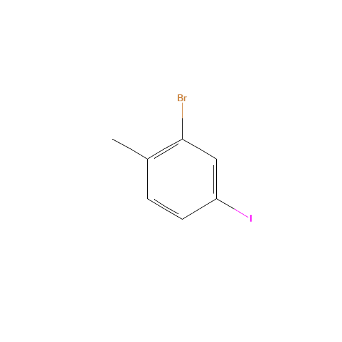 2-BROMO-4-IODOTOLUENE (CAS: 26670-89-3) - Chemical Structure and Molecular Formula 
