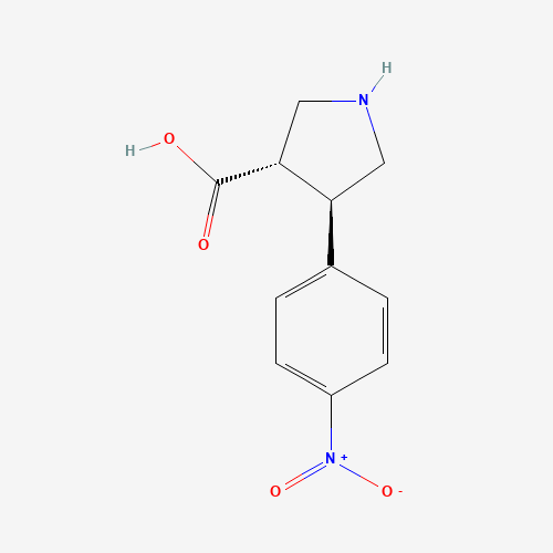 Trans-4-(4-nitrophenyl)pyrrolidine-3-carboxylic acid (CAS: 1049978-30-4) - Related Chemical Product