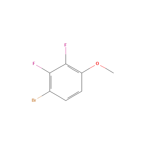 1-BROMO-4-METHOXY-2,3-DIFLUOROBENZENE (CAS: 406482-22-2) - Chemical Structure and Molecular Formula 