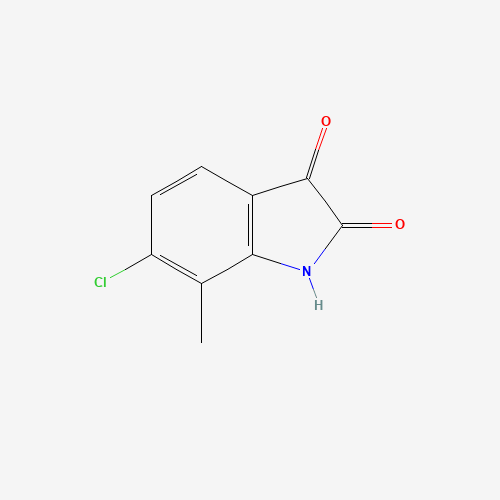 6-CHLORO-7-METHYL ISATIN (CAS: 6374-90-9) - Chemical Structure and Molecular Formula 