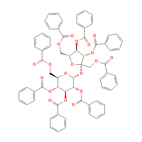 Sucrose benzoate (CAS: 12738-64-6) - Chemical Structure and Molecular Formula 