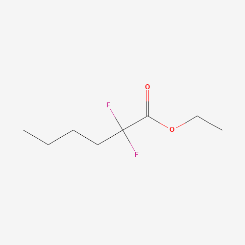 Ethyl 2,2-Difluorohexanoate (CAS: 74106-81-3) - Chemical Structure and Molecular Formula 