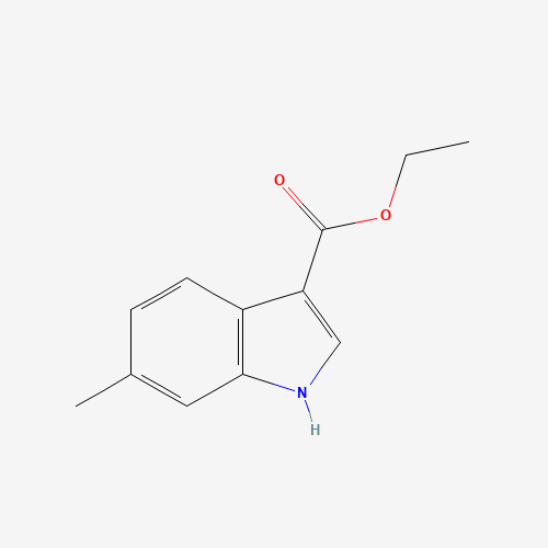 Ethyl 6-methyl-1H-indole-3-carboxylate (CAS: 100821-48-5) - Chemical Structure and Molecular Formula 