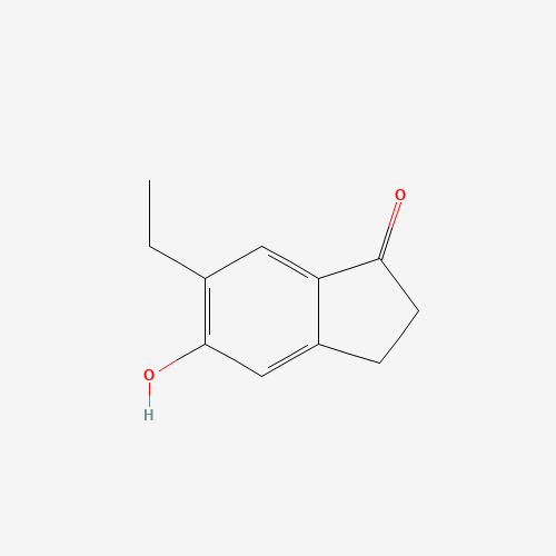 1H-Inden-1-one,6-ethyl-2,3-dihydro-5-hydroxy- (CAS: 760994-01-2) - Chemical Structure and Molecular Formula 