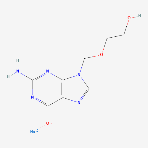 Aciclovir sodium (CAS: 69657-51-8) - Chemical Structure and Molecular Formula 