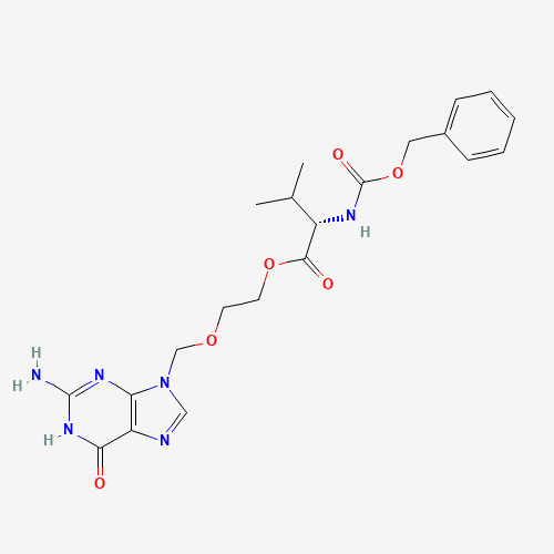 Cbz-Valaciclovir (CAS: 124832-31-1) - Chemical Structure and Molecular Formula 