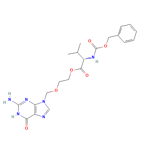 Cbz-Valaciclovir (CAS: 124832-31-1) - Chemical Structure and Molecular Formula 