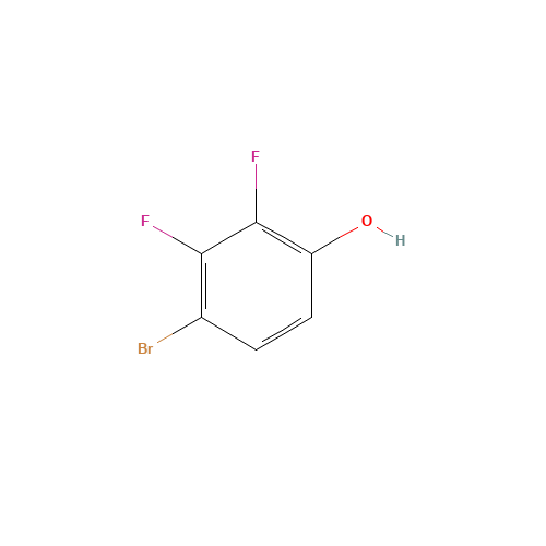 4-Bromo-2,3-difluorophenol (CAS: 144292-32-0) - Chemical Structure and Molecular Formula 