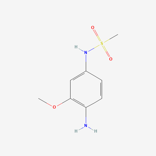 N-(4-Amino-3-methoxyphenyl)methanesulfonamide (CAS: 57165-06-7) - Chemical Structure and Molecular Formula 