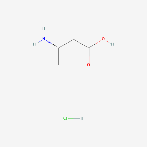 L-beta-Homoalanine hydrochloride (CAS: 58610-41-6) - Chemical Structure and Molecular Formula 